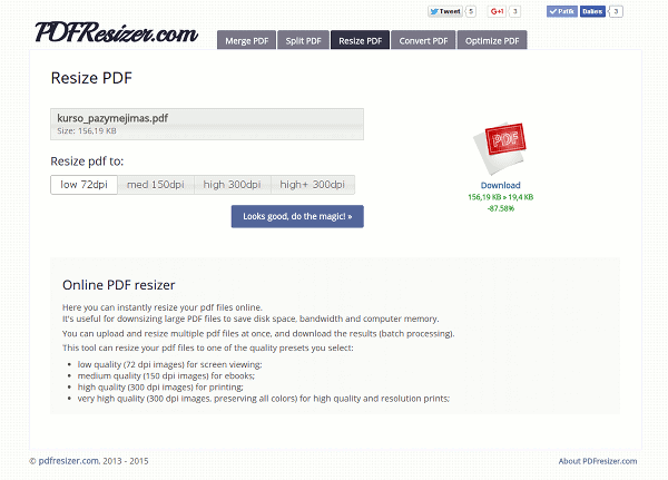 PDF tools - resize, crop, merge, split, convert PDF files online · Twitter