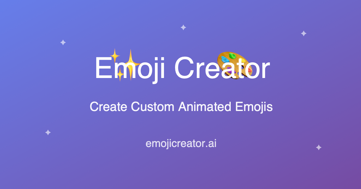 EmojiCreator.ai — create custom animated emojis for Discord, Slack, Twitch, and Teams