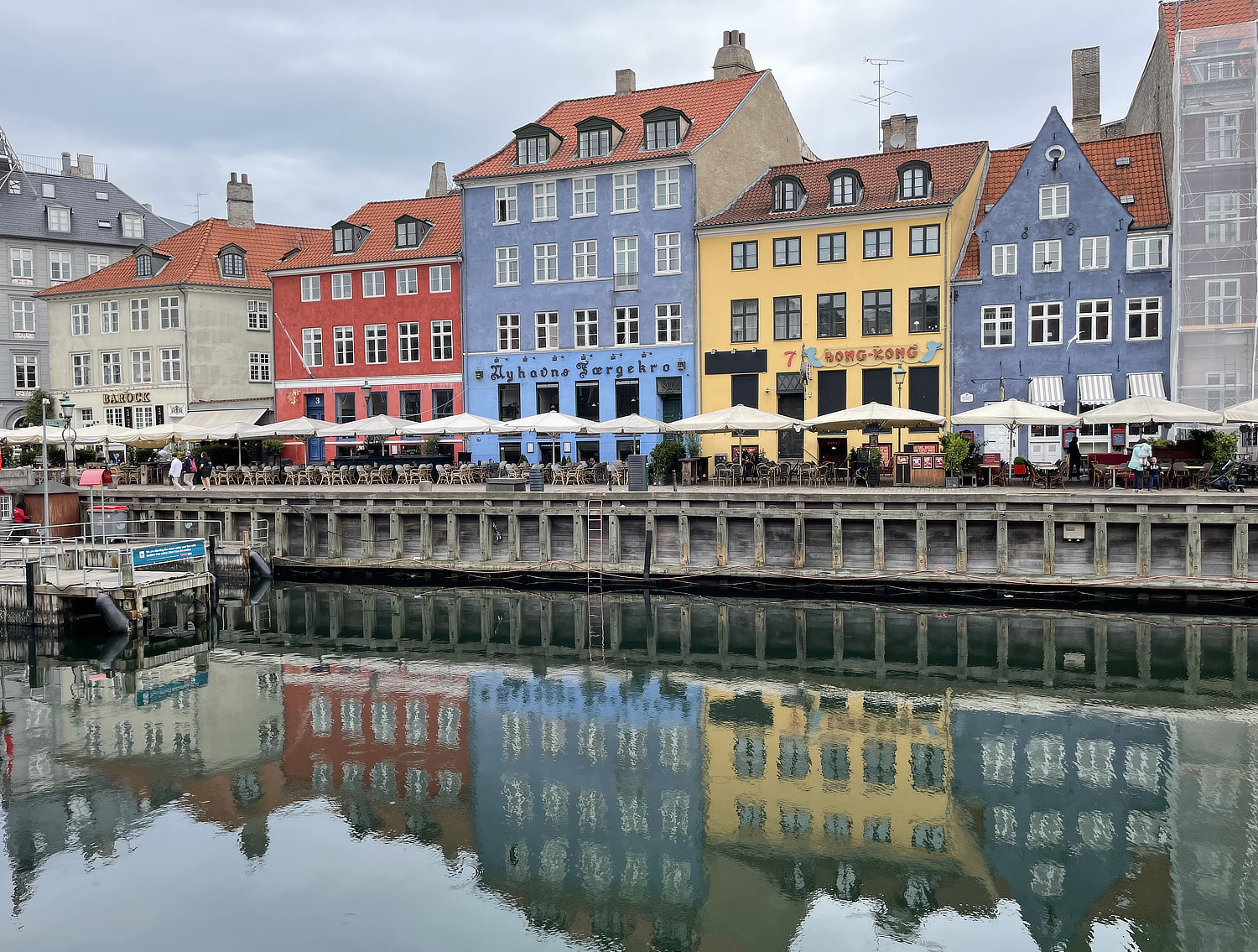 Nyhavn Dock Relfection Copenhagen