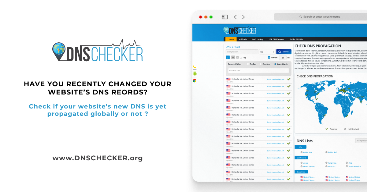 DNS Checker - DNS Check Propagation Tool · Twitter