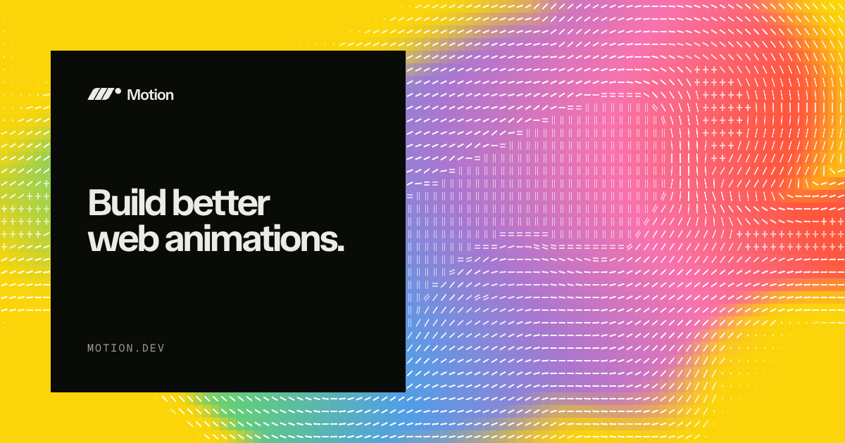 Motion (prev Framer Motion): JavaScript & React animation library · Twitter