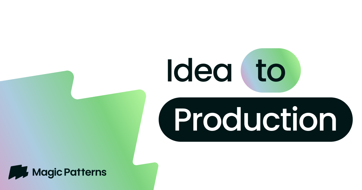 AI Design Tool for Product Teams | Magic Patterns · Twitter