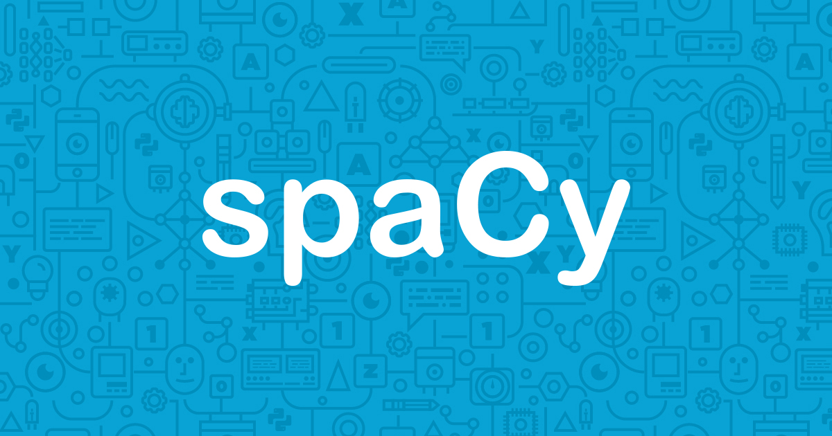 spaCy · Industrial-strength Natural Language Processing in Python · Twitter