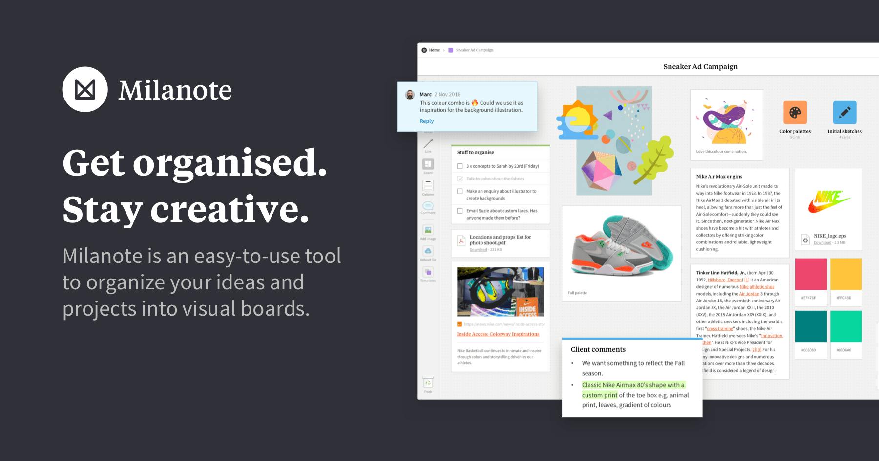 Milanote - the tool for organizing creative projects · Twitter