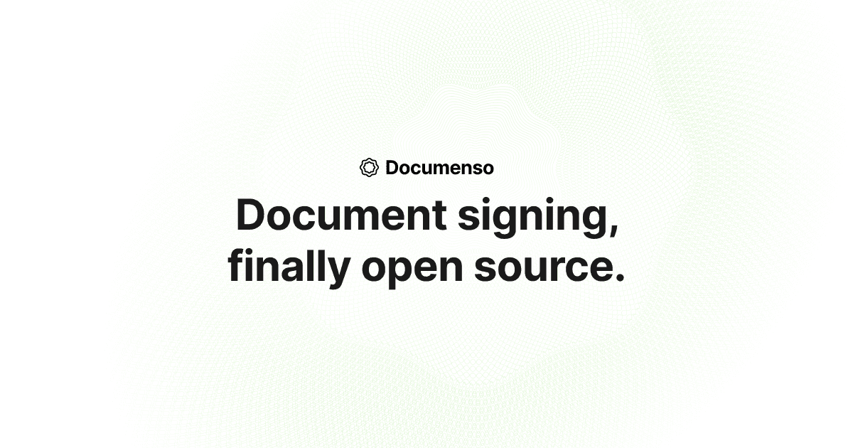 Documenso - The Open Source DocuSign Alternative · Twitter