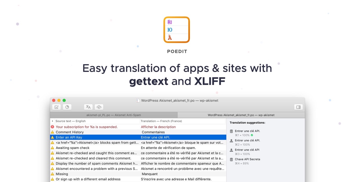 Poedit - Translation Editor for PO, XLIFF, JSON & More · Twitter