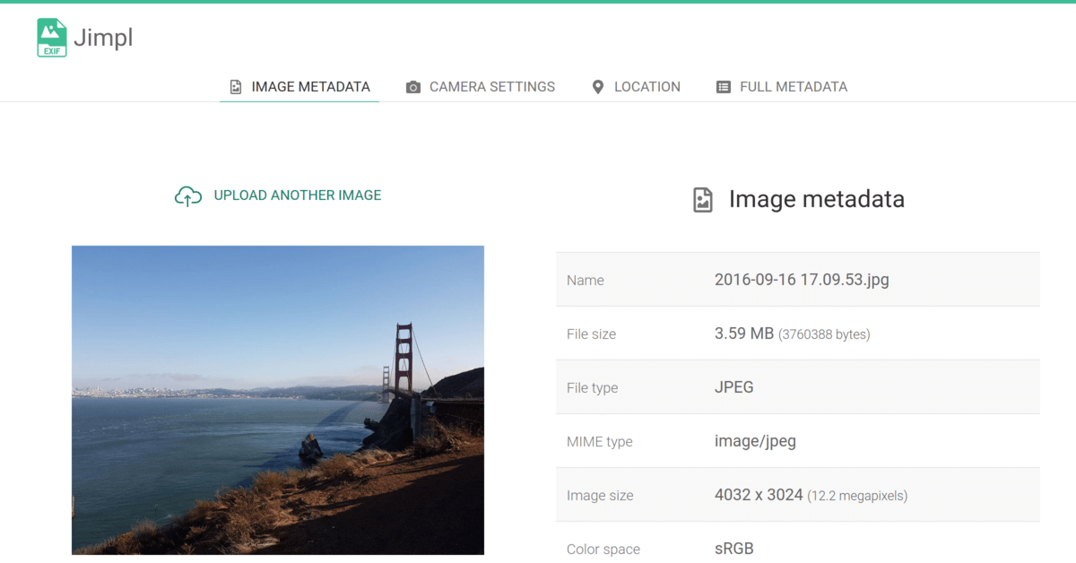 Jimpl EXIF Viewer