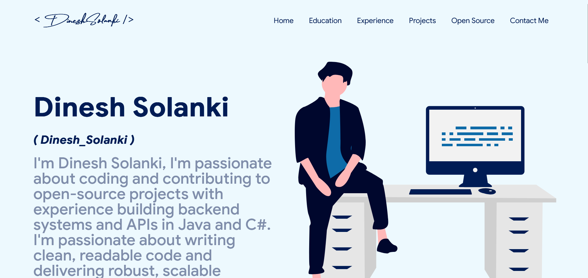 Dinesh Solanki Portfolio · Twitter