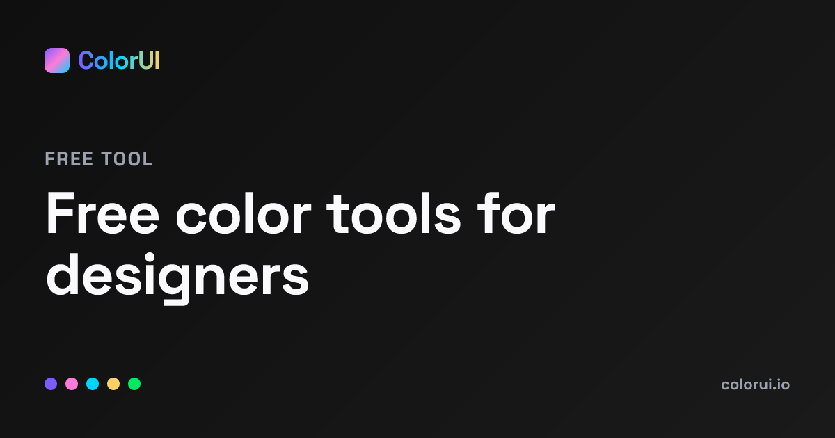 ColorUI - Free color tools for designers