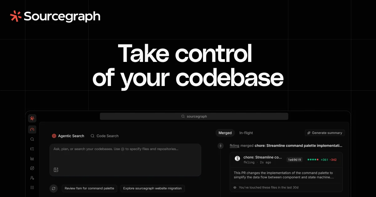 Sourcegraph — Code Understanding, Oversight and Evolution · Twitter