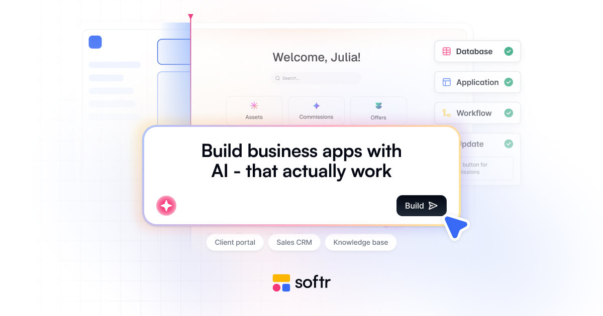 Build Custom AI Business Apps, Portals & Internal Tools with No Code | Softr · Twitter