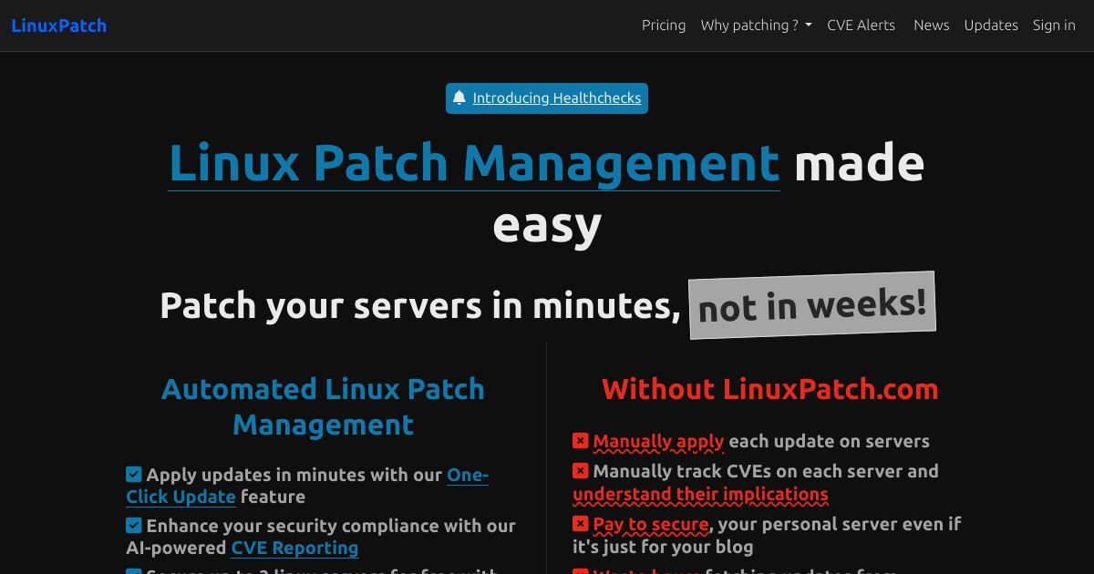 Secure Your Linux: Free Patch Management Solutions · Twitter