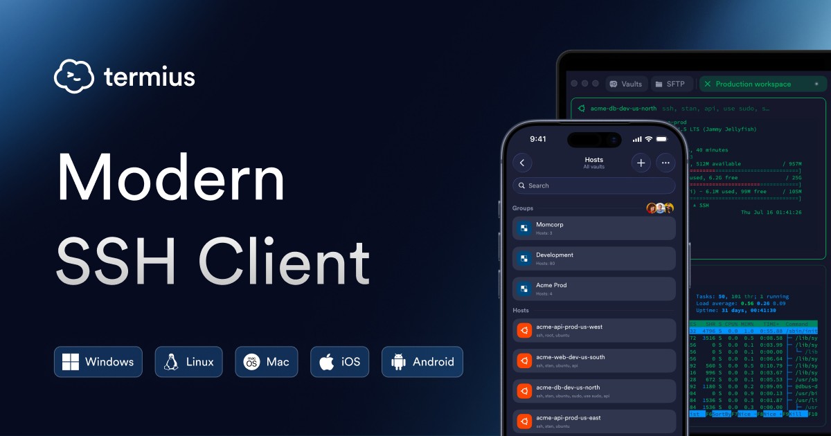Termius - Modern SSH Client · Twitter