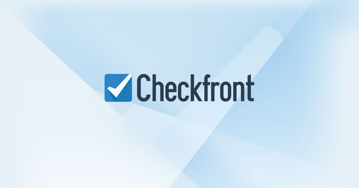 home feature image. Checkfont logo on white and blue background.