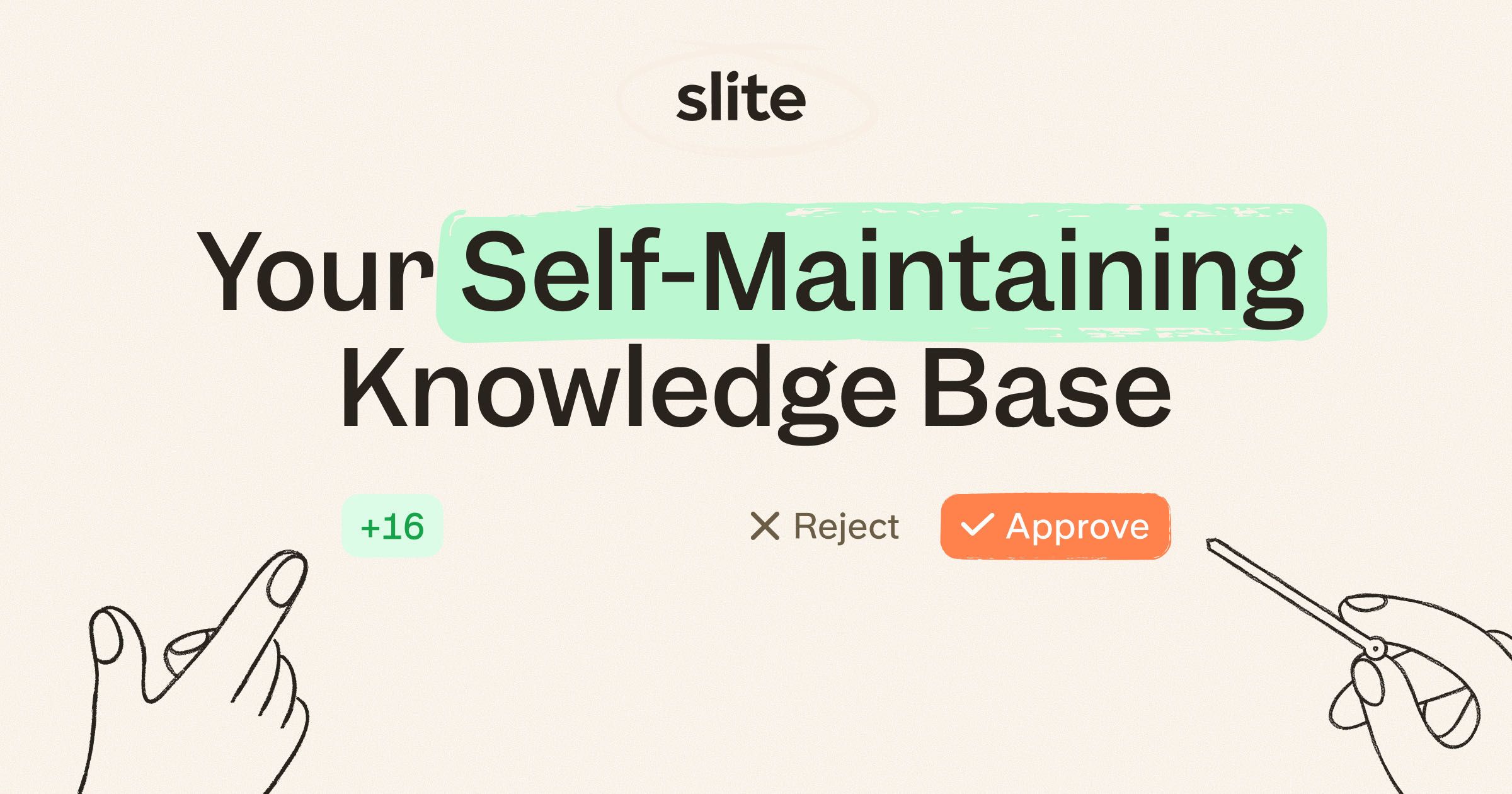 Slite | Self-maintaining AI knowledge base · Twitter