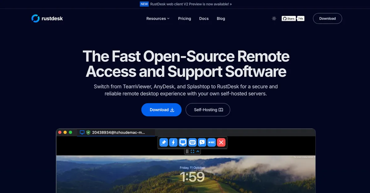 RustDesk: Open-Source Remote Desktop with Self-Hosted Server Solutions · Twitter