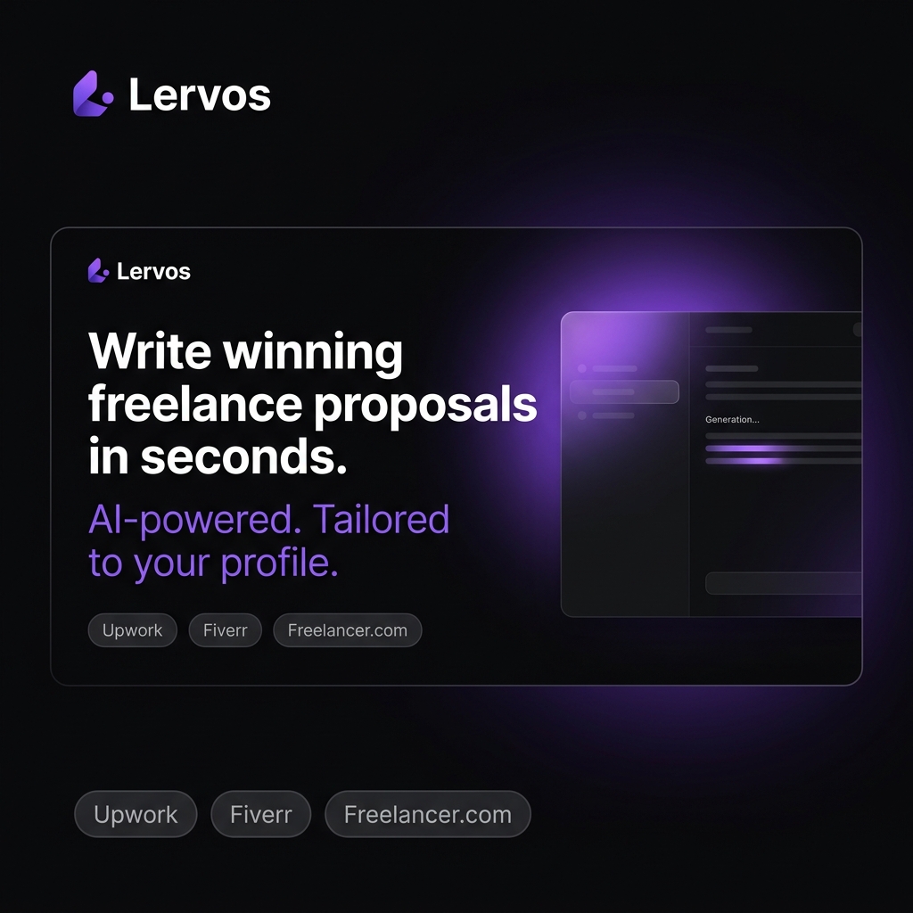 Lervos | Freelance proposals in your voice, not ChatGPT's · Twitter