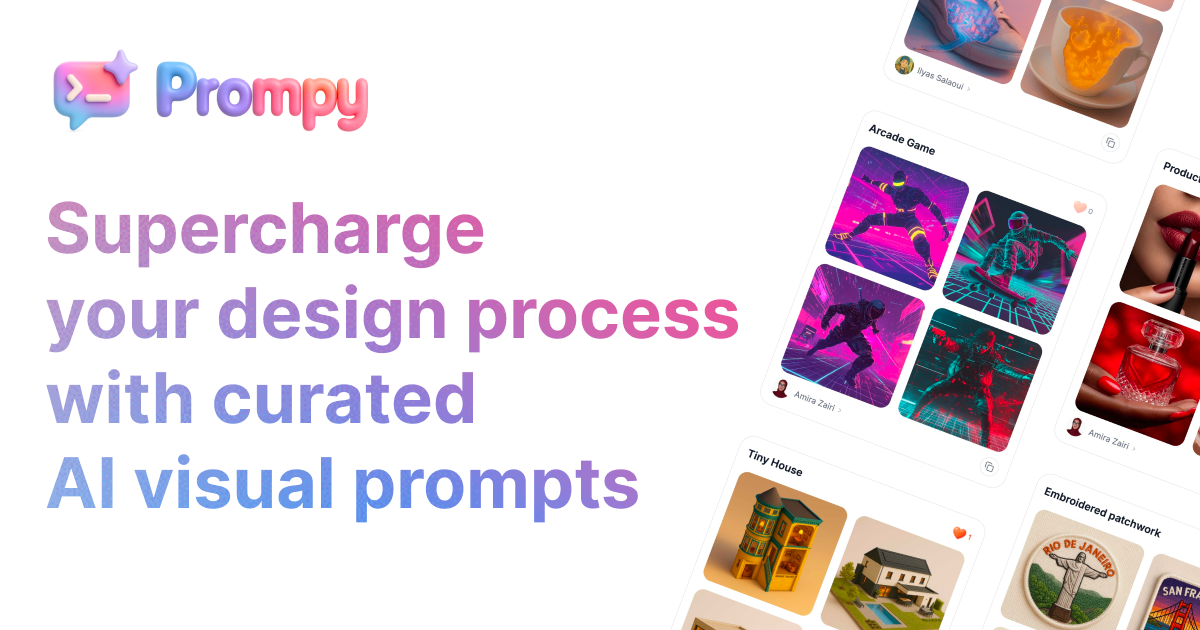 Prompy - Curated AI Visual Prompts Gallery