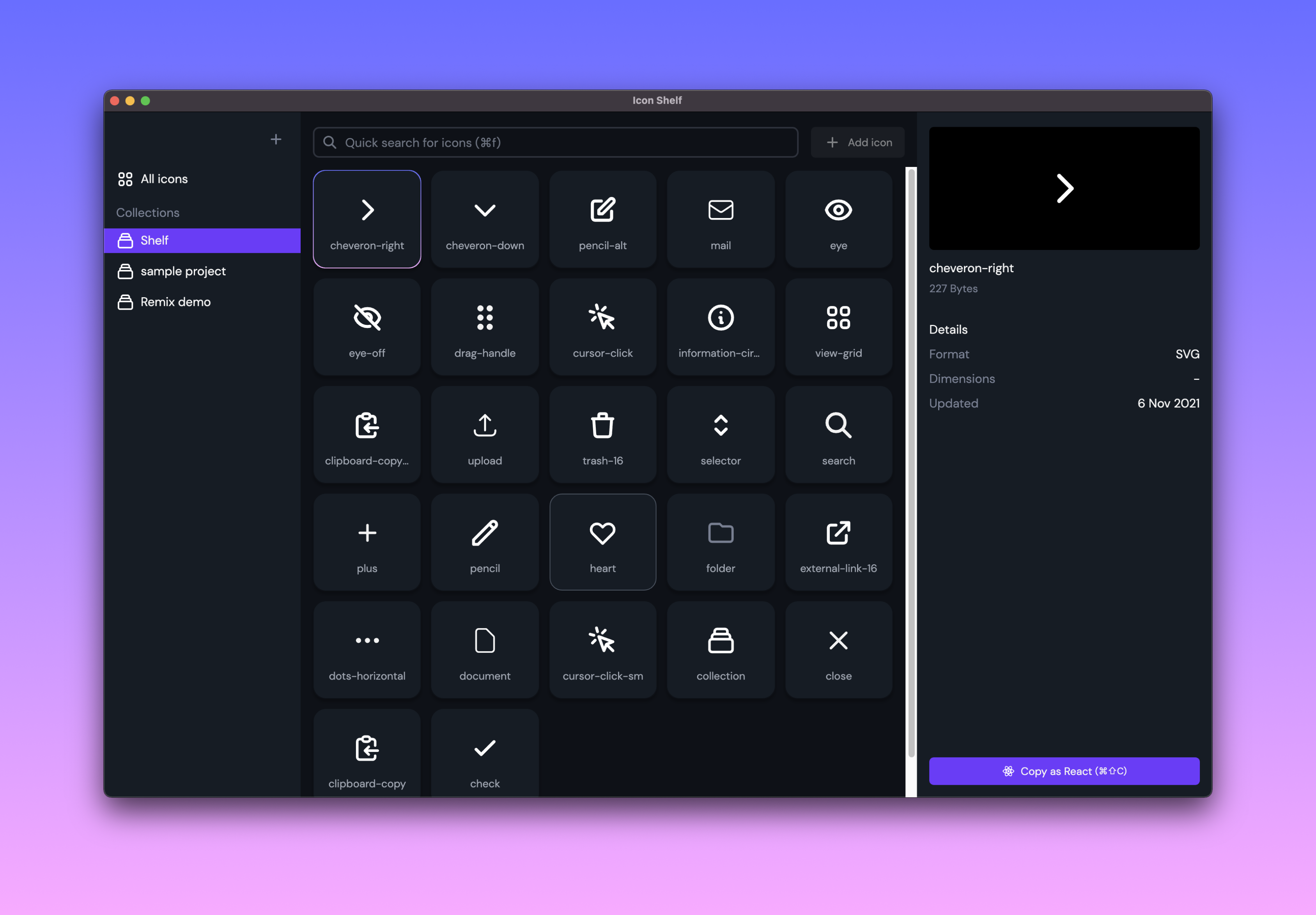 The icon manager for web developer · Twitter
