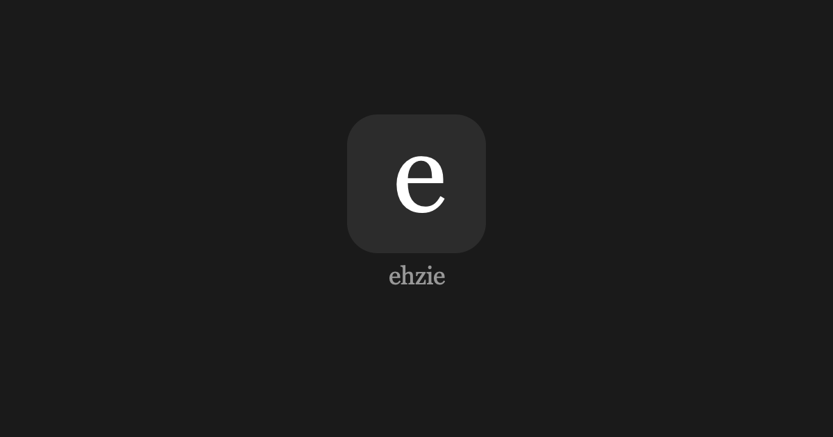 ehzie - Apps for your inner and outer work. · Twitter