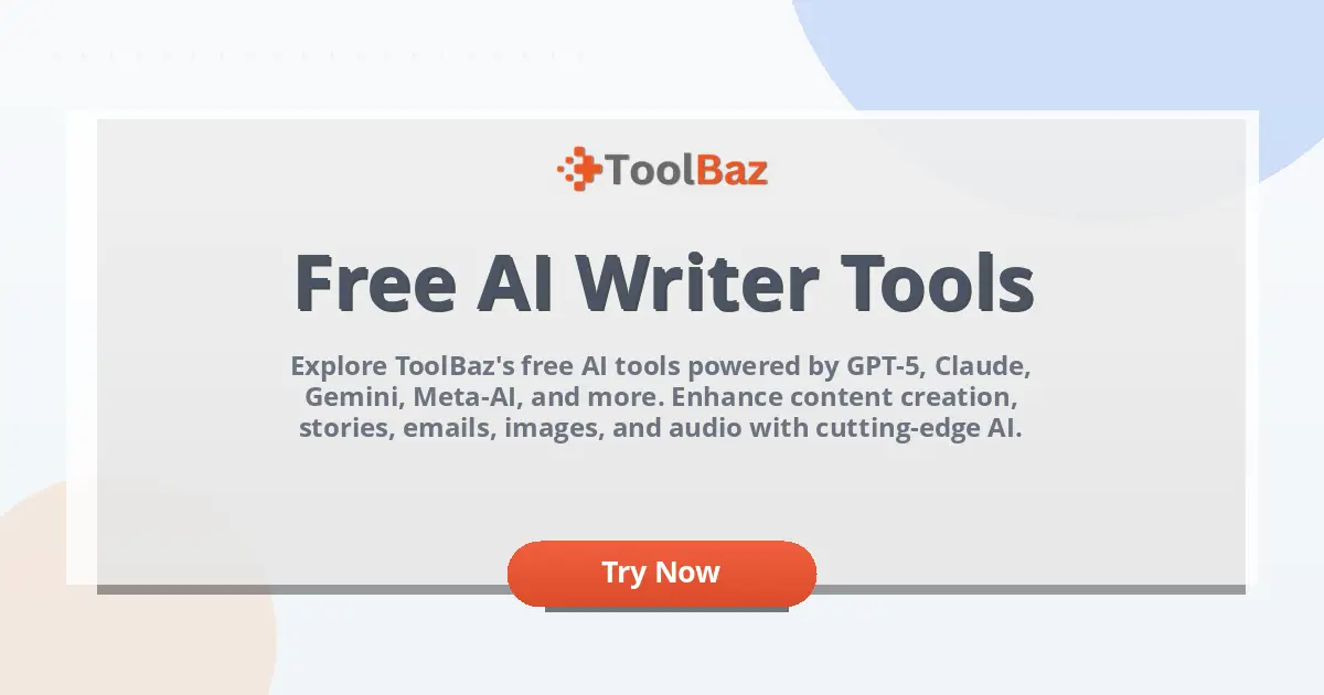 ToolBaz : Free AI Tools (GPT-5, Claude, Gemini & More)