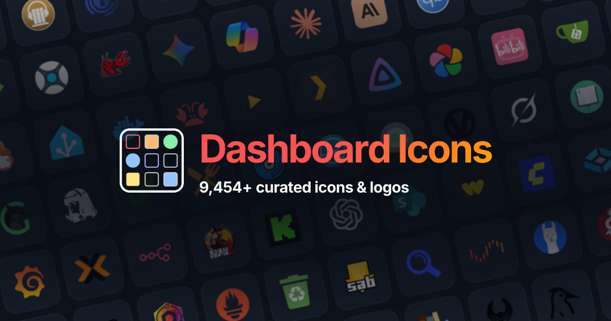 Dashboard Icons - Free icons and logos for self-hosted services