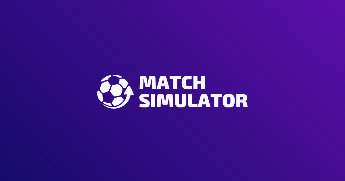 Simulate any football match | Match Simulator · Twitter