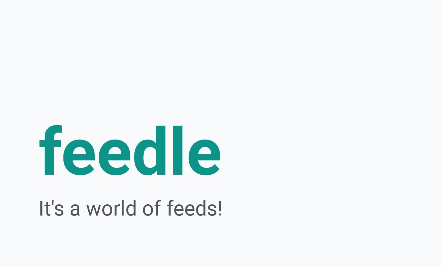 feedle: Search and Discover Quality RSS Feeds from Thousands of Blogs and Podcasts · Twitter