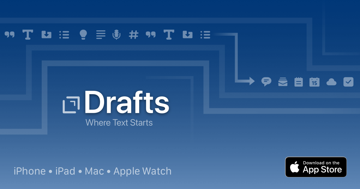 Drafts, Where Text Starts · Twitter