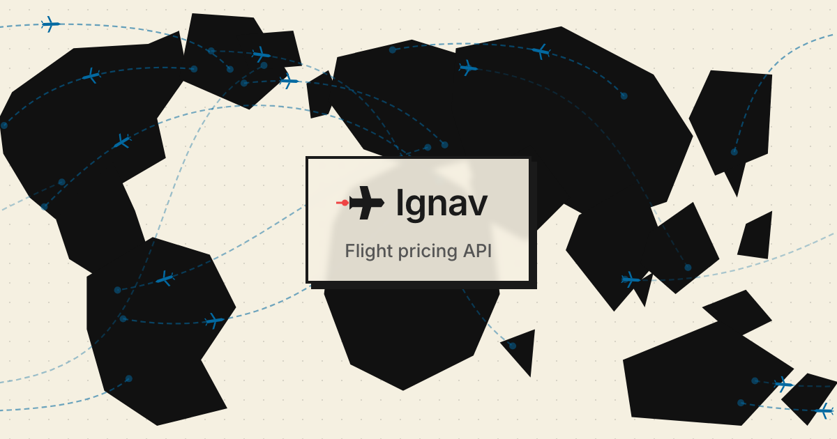 Ignav — Flight Prices & Booking Links API