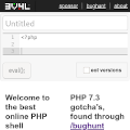 3v4l.org - online PHP shell with 500+ PHP versions · Twitter
