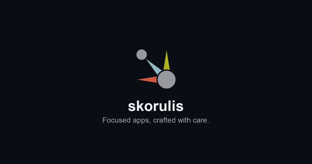 skorulis — Focused apps · Twitter