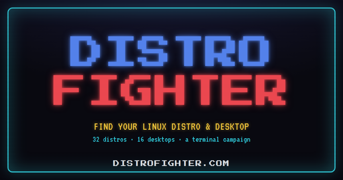 Distro Fighter — find your Linux distro & desktop · Twitter