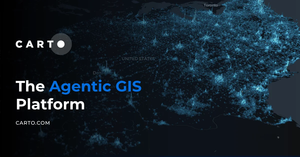 The Agentic GIS Platform | CARTO · Twitter