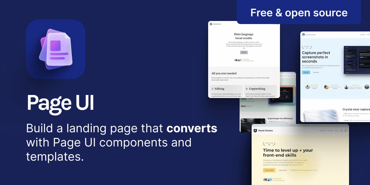 Landing page components & templates that you can copy & paste · Twitter