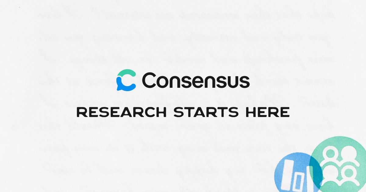 Consensus logo with the tagline Research starts here