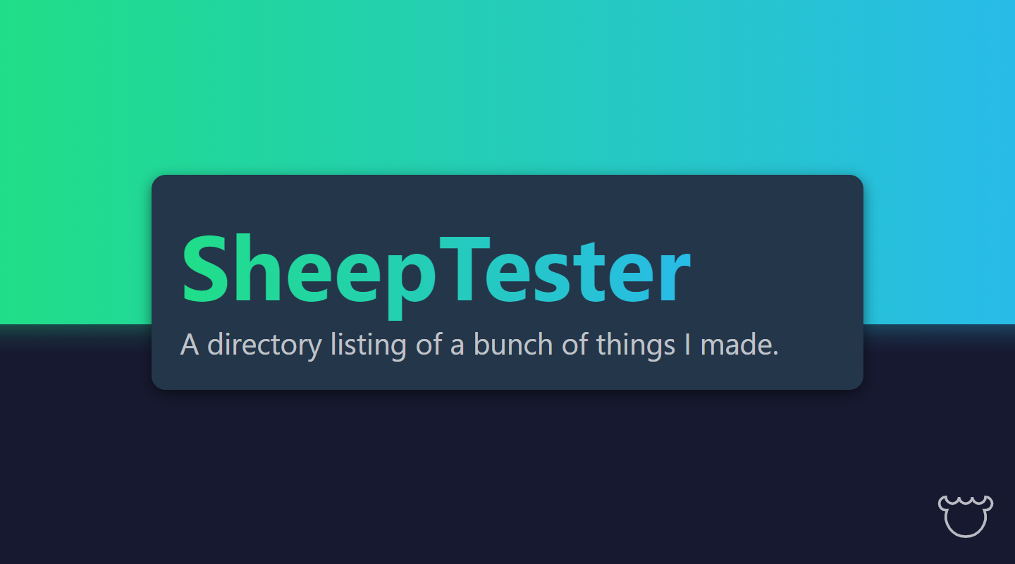 SheepTester · Twitter