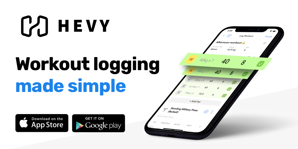 Hevy - Workout Tracker · Twitter