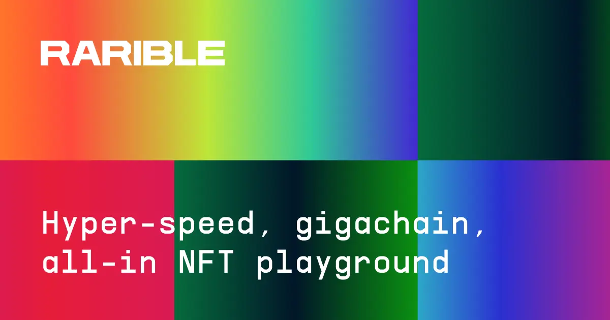 Rarible – fastest multichain NFT marketplace with rewards