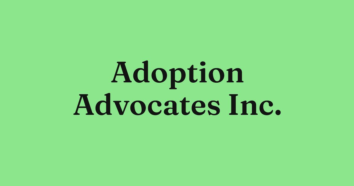 Adoption Services & Support | Adoption Advocates Inc · Twitter