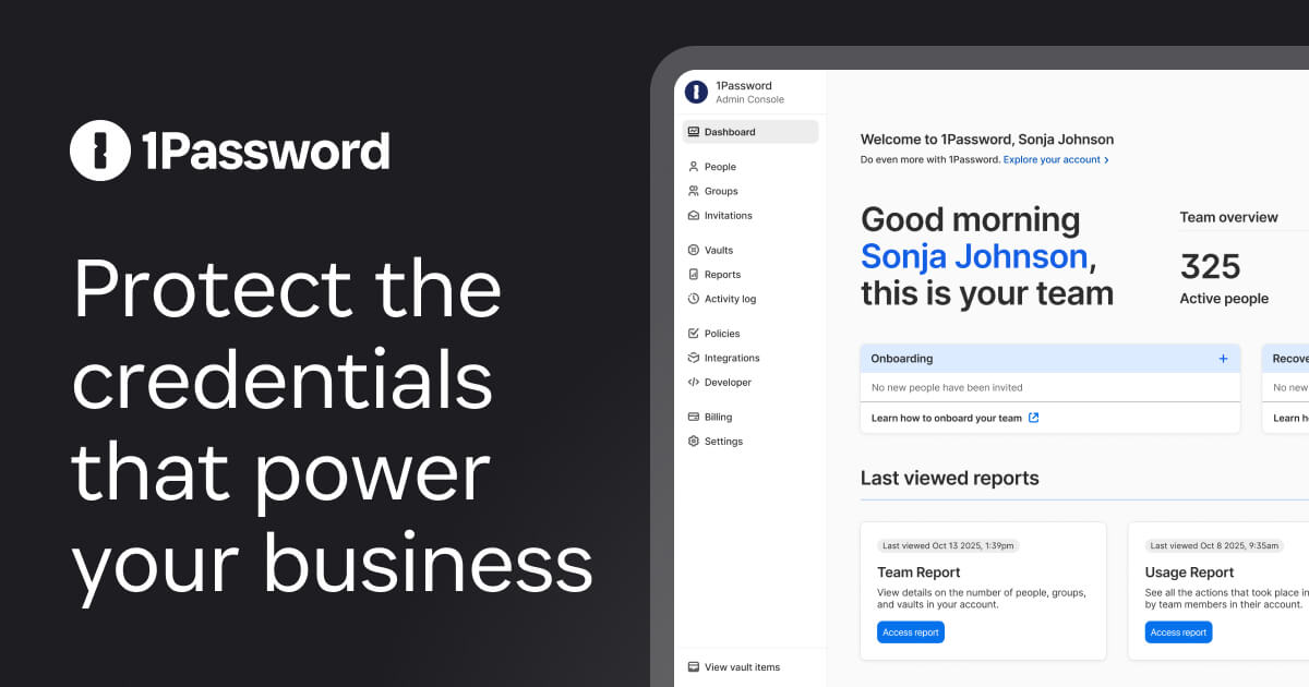 Password Manager, Secrets, and Access Management | 1Password · Twitter