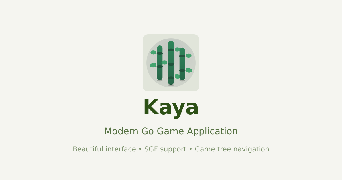 Kaya — Play, Study & Analyze Go · Twitter