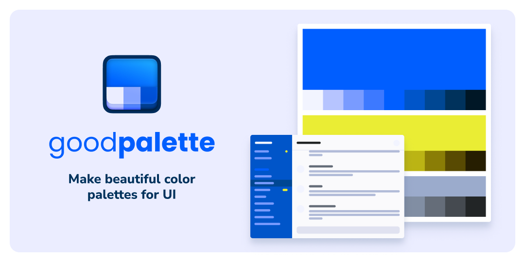 Goodpalette: Make beautiful color palettes for UI · Twitter