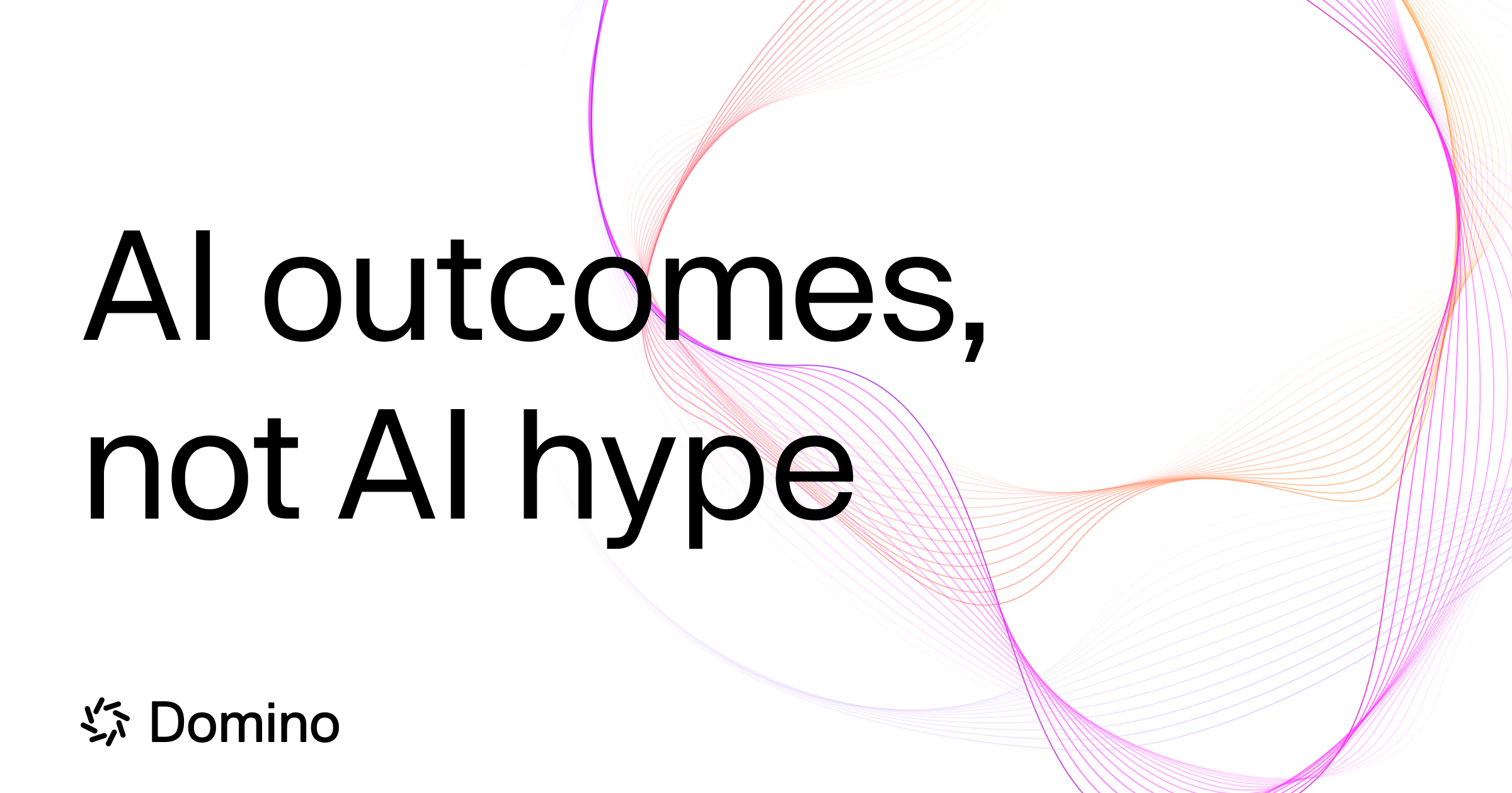 AI outcomes, not AI hype | Domino Data Lab · Twitter