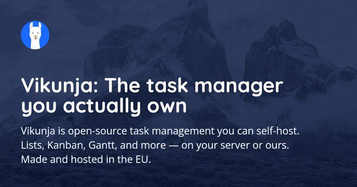 Vikunja: The task manager you actually own · Twitter