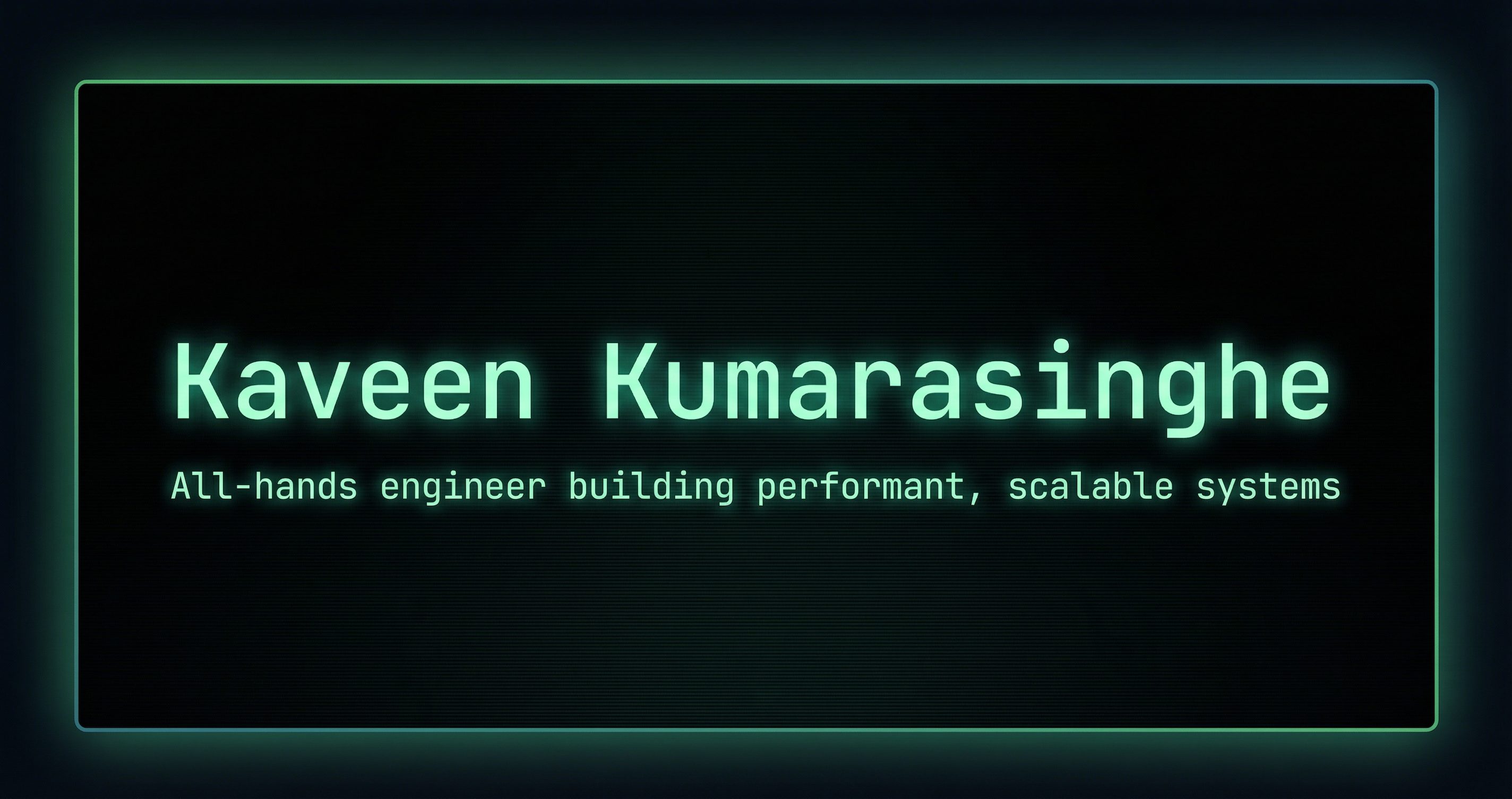 Kaveen Kumarasinghe portfolio preview