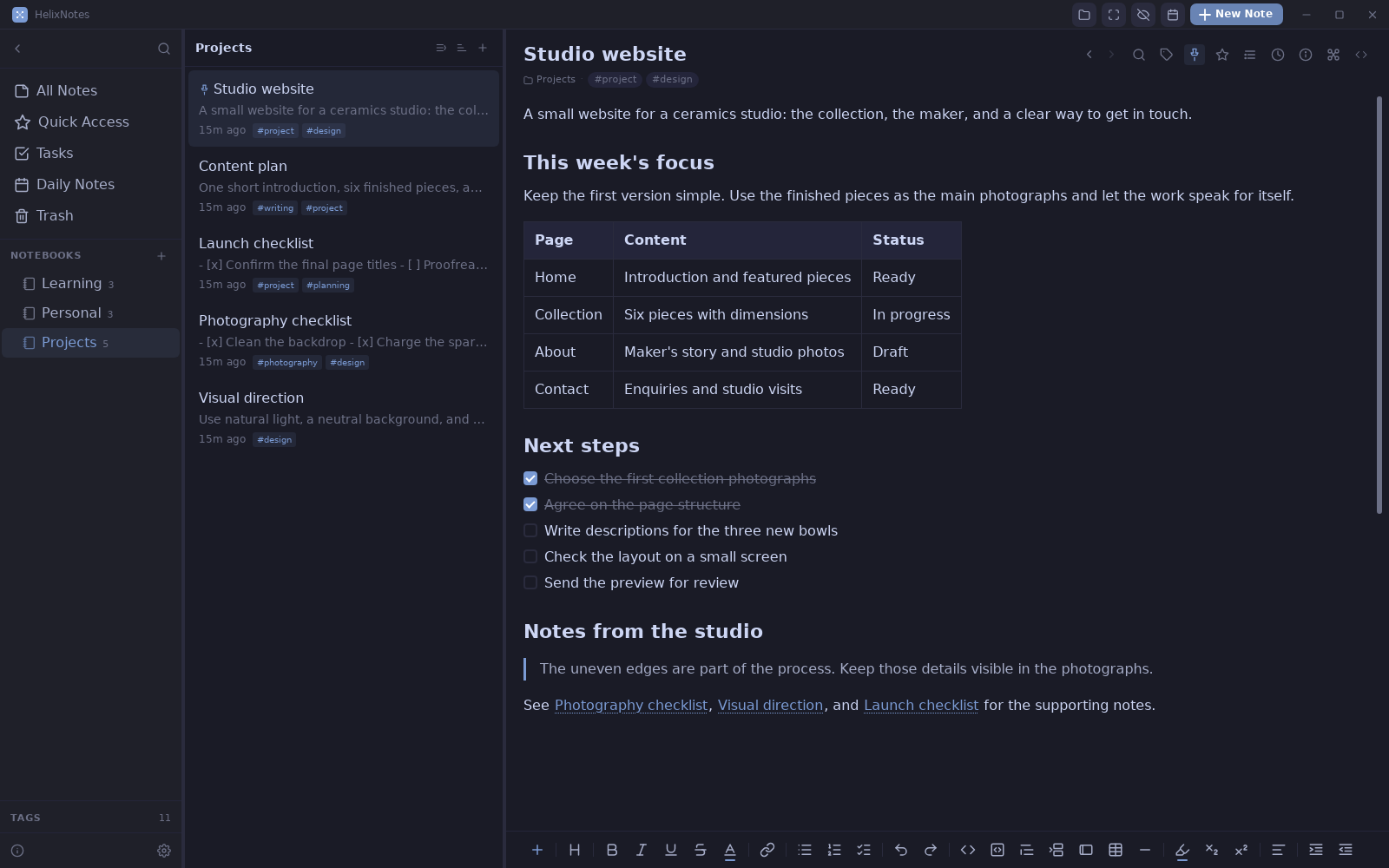 HelixNotes | Local Markdown Notes · Twitter