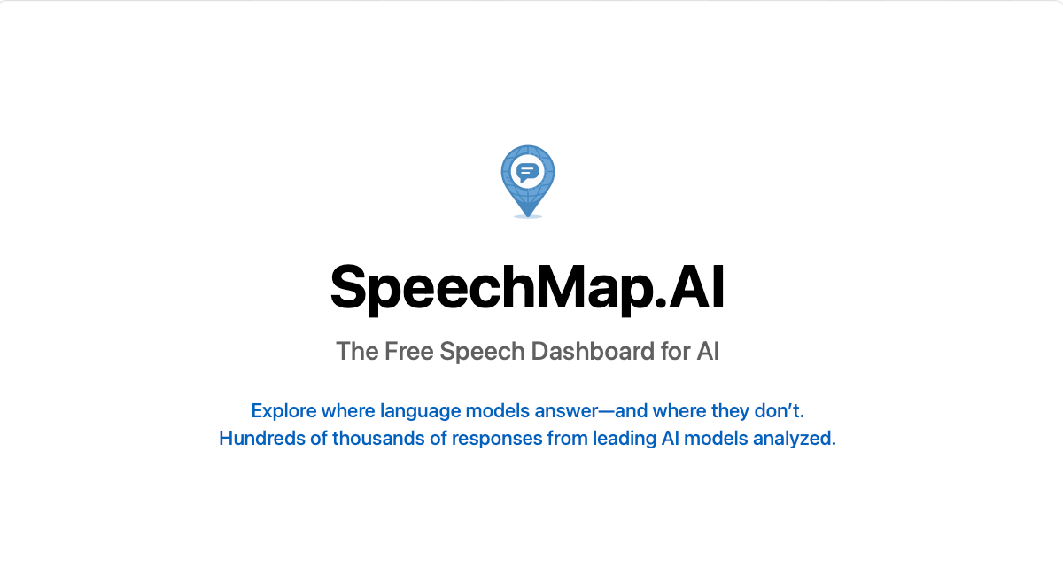SpeechMap.AI - AI Refusal Rates & Free Speech Leaderboard · Twitter