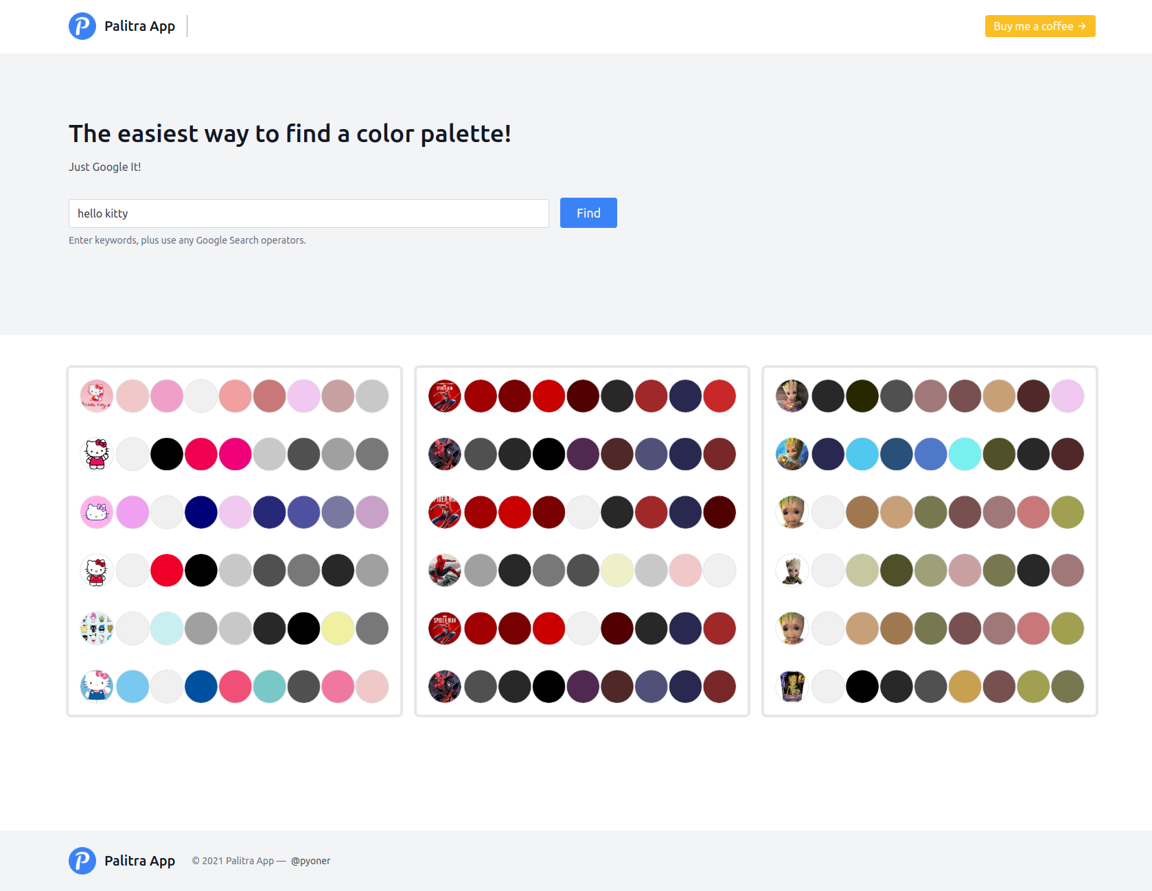 The easiest way to find a color palette - Palitra App · Twitter