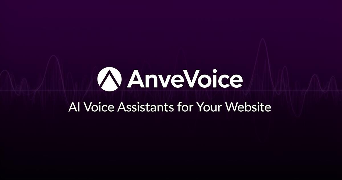 AnveVoice — AI Voice Assistant for Your Website